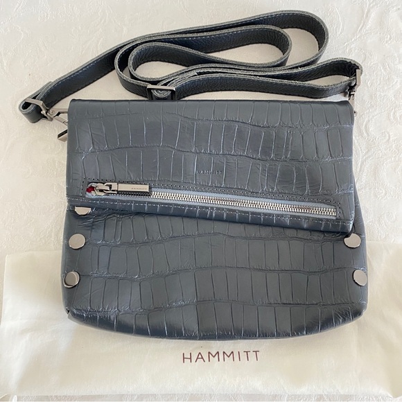 Hammitt gray VIP Crocco crossbody bag - Picture 13 of 14